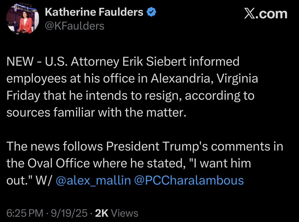 RonFilipkowski's tweet image. After an investigation demanded by Trump, the US Attorney appointed by Trump has determined there is insufficient evidence to charge NY AG Letitia James with a crime. But Trump wants revenge. So he is firing his US Attorney to replace him with someone who will charge James.