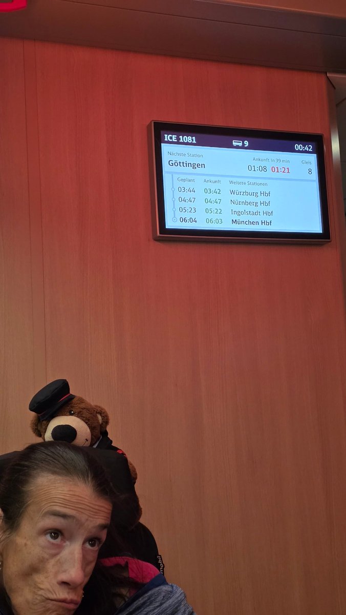 Im ICE 1081 nach München. Dann nach Ulm zum Tag der Schiene und zur Kulturnacht.