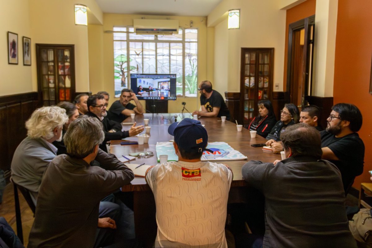 accionscpy's tweet image. Acción Sindical Presente en el encuentro Cono Sur de la Federación Sindical Mundial, en el marco de los 80 años de la FSM.
Nuestro compañero, de la UIS de Jubilados y Pensionados Oscar Usher, participó como delegado en el encuentro que se lleva a cabo en el SUNCA, Uruguay.