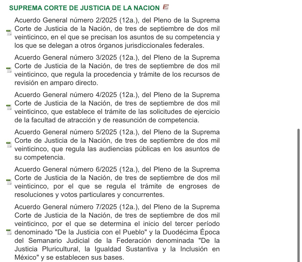 jazminbonillamx's tweet image. Buenas tardes… ¿quisiesen que les hiciese algunos hilos de los acuerdos generales de la @SCJN que se publicaron hoy en el diario oficial? O… mmmnnnnhha