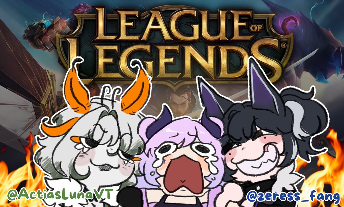 Hoy cumplire otra metita jutango... League of legends.

Nos acompañaran mis amigitas <a href="/zeress_fang/">Zeress Fang 🐺🗝️</a> y <a href="/ActiasLunaVT/">ActiasLuna</a> el dia hoy, arrastrándome al agujero mas oscuro de el infiernos que es este juego. Nos vemos en 1 horita para estar con ellas y sufrir conmigo... 💜