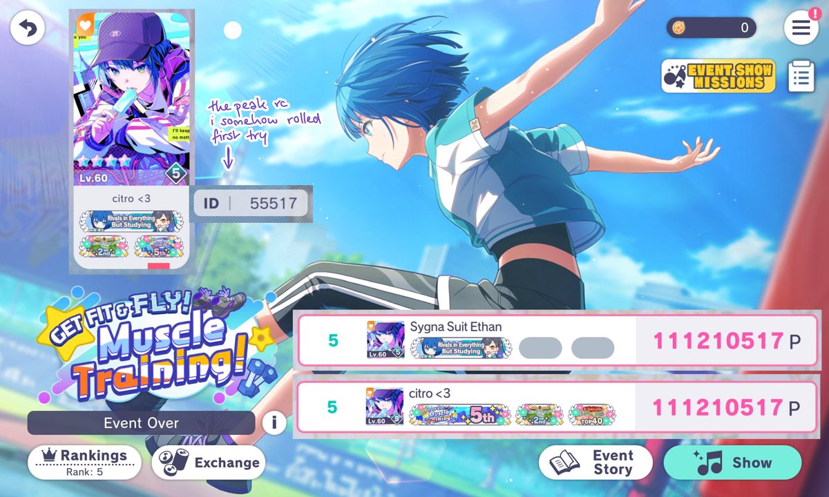 GET FIT &amp; FLY! Muscle Training!

T5 — 111,210,517

getting to put my heart and soul into my dream triple oshi birthday event, what more could a guy want? this event was the most fun i've had in a while, and a perfect conclusion to my high lb adventures &lt;3 i love u all so much
