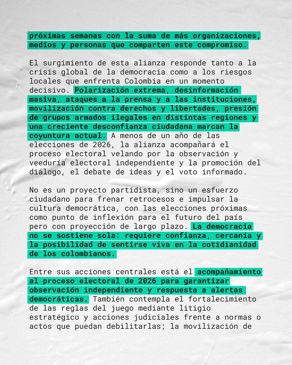 Alianza por la Democracia Colombia tweet media