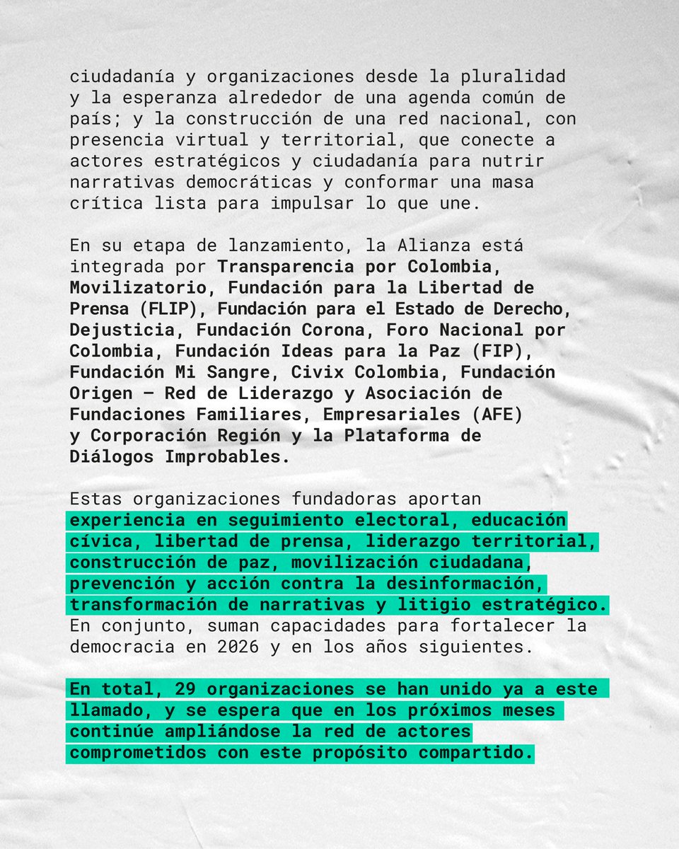 Alianza por la Democracia Colombia tweet media