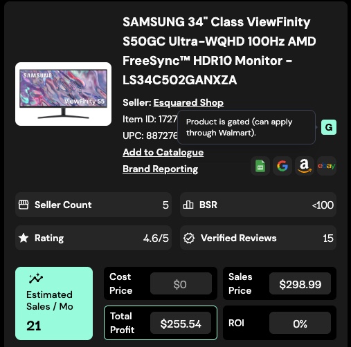 SourceDart's tweet image. Brand reporting is super helpful for sellers to see what brands have issues before purchasing them
IP Complaints
Gated (Can Ungate)
Hard Gated (Can't Ungate)
Brand on Listing
Be sure to check the badges on the listings!