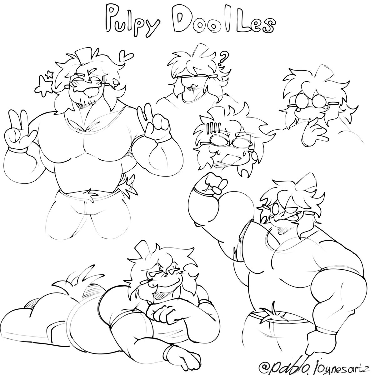 pablojoynesartz's tweet photo. Prob color it idk :p
#pumpkinoc #baraart #bara #pumpkins #doodles https://t.co/Y4PMY4I0U1