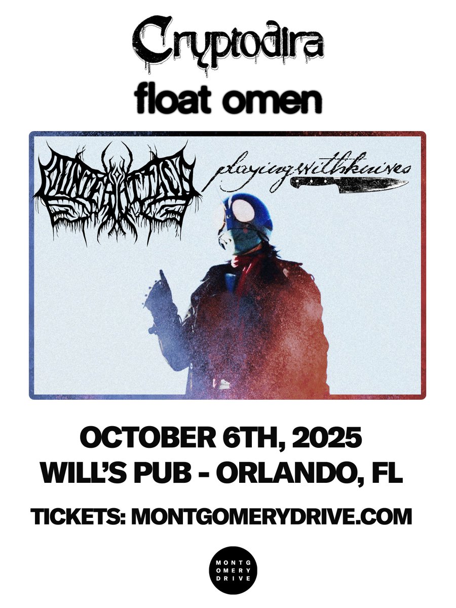 PWKFL's tweet photo. yo is this thing working? couple things to say

1. Our debut album 'A Lesson In Suffocation' has been out for a month. 
2. Couple shows coming up on 10/6 w/ @FloatOmen @Cryptodiraband and on 10/23 with Fight From Within, Smile On The Sinner, Resistor, and Actus Reus.
3. Thanks🖤 https://t.co/VJbrBQJ8H6