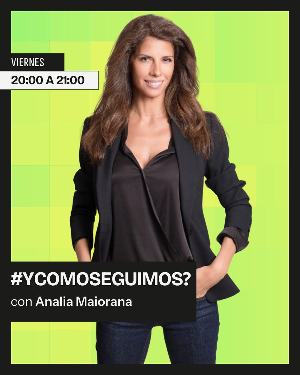 🟡 Te acompañamos a enfrentar tus objetivos personales y profesionales.

🎙️ #YComoSeguimos? con <a href="/analiamaiorana1/">Analia Maiorana</a> 
👉 Seguilo en vivo  yt.openinapp.co/55i4e
