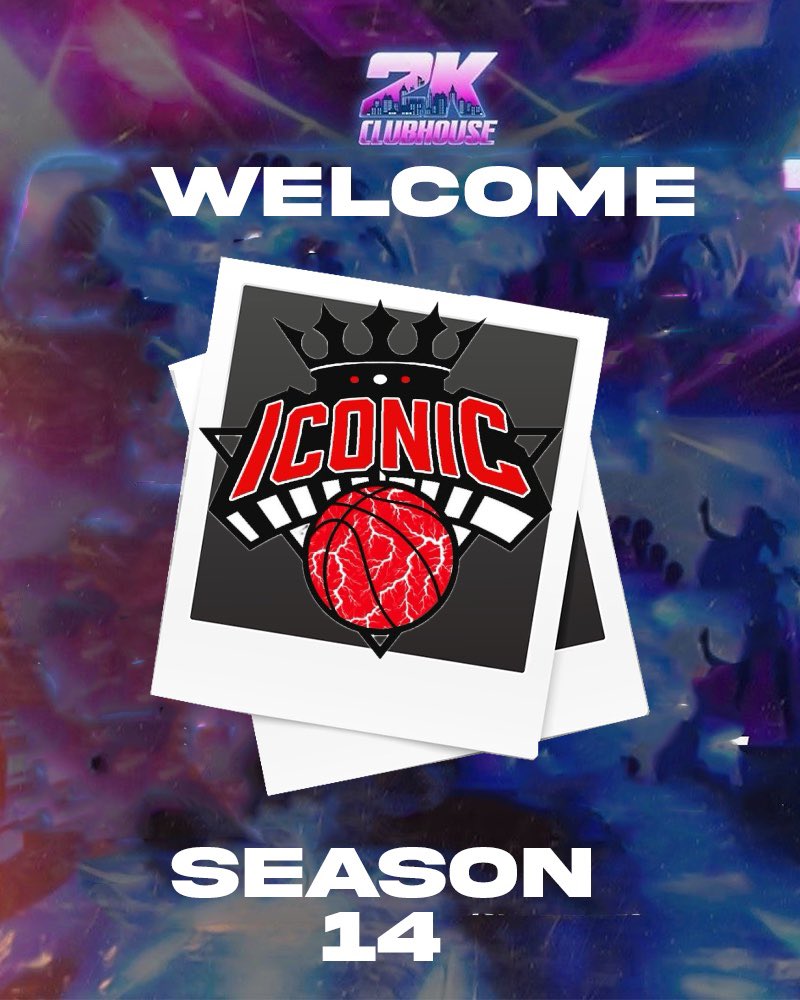 Welcome <a href="/IC0NIC2k/">ICONIC</a>  to <a href="/2KClubhouse/">2KClubHouse 💙</a> season 14 ‼️ locked and loaded let’s work 🚨

<a href="/CamSPM_/">Cam</a>
<a href="/Gazullii/">Anthony ✝️</a> 
<a href="/D1Worm/">𐤊 //</a> 
@23kye_ 
<a href="/BigMFReign/">Blaine 🃏</a> 
<a href="/Mike_Swann2k/">Swann</a> 
<a href="/VectorCTS/">Vector</a> 
<a href="/RealRandyRants/">the Actual Randy</a>