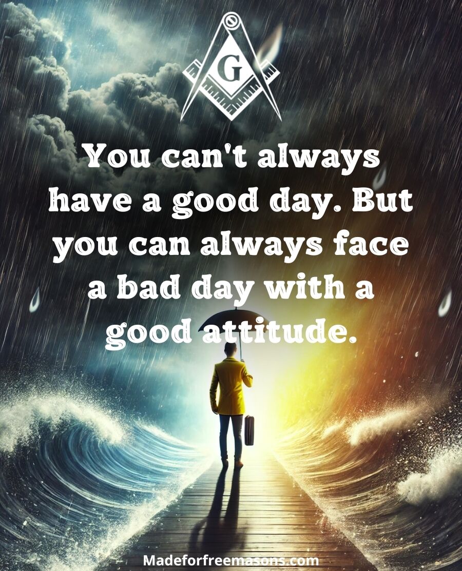 You can't always have a good day. But...
___
#Freemasons #Freemasonry #Lodge #Masonic #masonicknowledge #masoniclife #bluelodge #2B1ASK1 #masonry #freemason #masons #freemasonsofamerica #freemasonshall #freemasonslodge #squareandcompass #masoniclodge #mastermason #Brotherhood