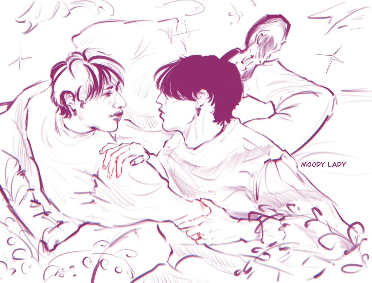 I forgot I drew them last year, they're still so cutttte ㅠㅠ #binchan