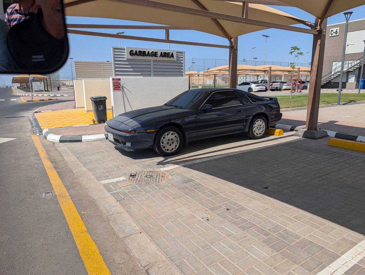 Last day in KSA and an old beautiful car spot #supra