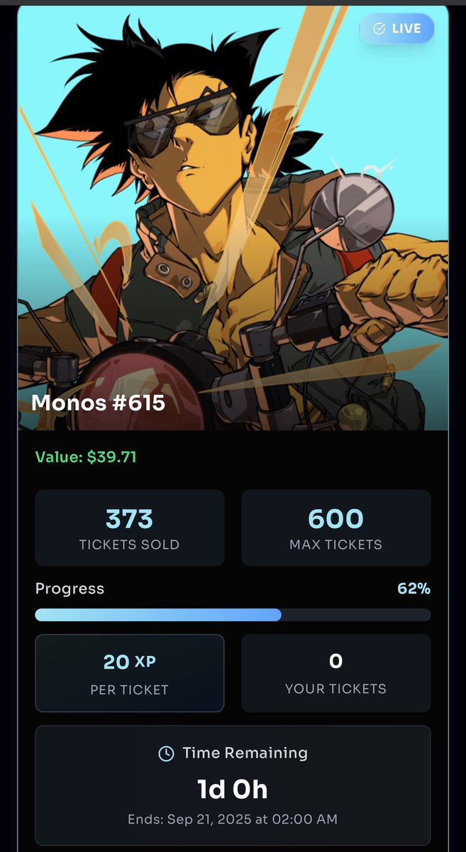 allodev's tweet photo. AlloPass fam only 1 day left to enter the @MonosMC raffle with your XP 🦍

New raffles dropping on Sunday 👀 https://t.co/Bwuqi54CbV