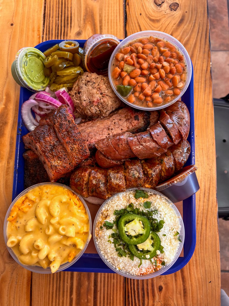 sunbirdbbq's tweet photo. If you’re annoyed by my lack of consistency on this app you’re not alone. Here’s your once a year post about our specials this Saturday! Dr Pepper pork belly burnt ends, mac and cheese and brisket boudin. Tell a friend! https://t.co/c0O45ibQaY