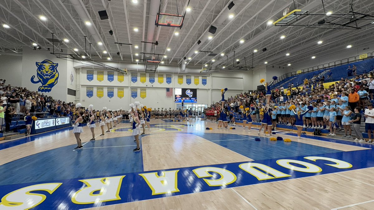 GCHS Cougars (@gccougars) on Twitter photo Let’s recap today! #Homecoming2025 
Pt. 1 - the Juniors took home the powderpuff and male volleyball trophy 💪🏼
<a href="/GCHS_Principal/">Greenfield-Central High School Principal</a> Let’s recap today! #Homecoming2025 
Pt. 1 - the Juniors took home the powderpuff and male volleyball trophy 💪🏼
<a href="/GCHS_Principal/">Greenfield-Central High School Principal</a>
