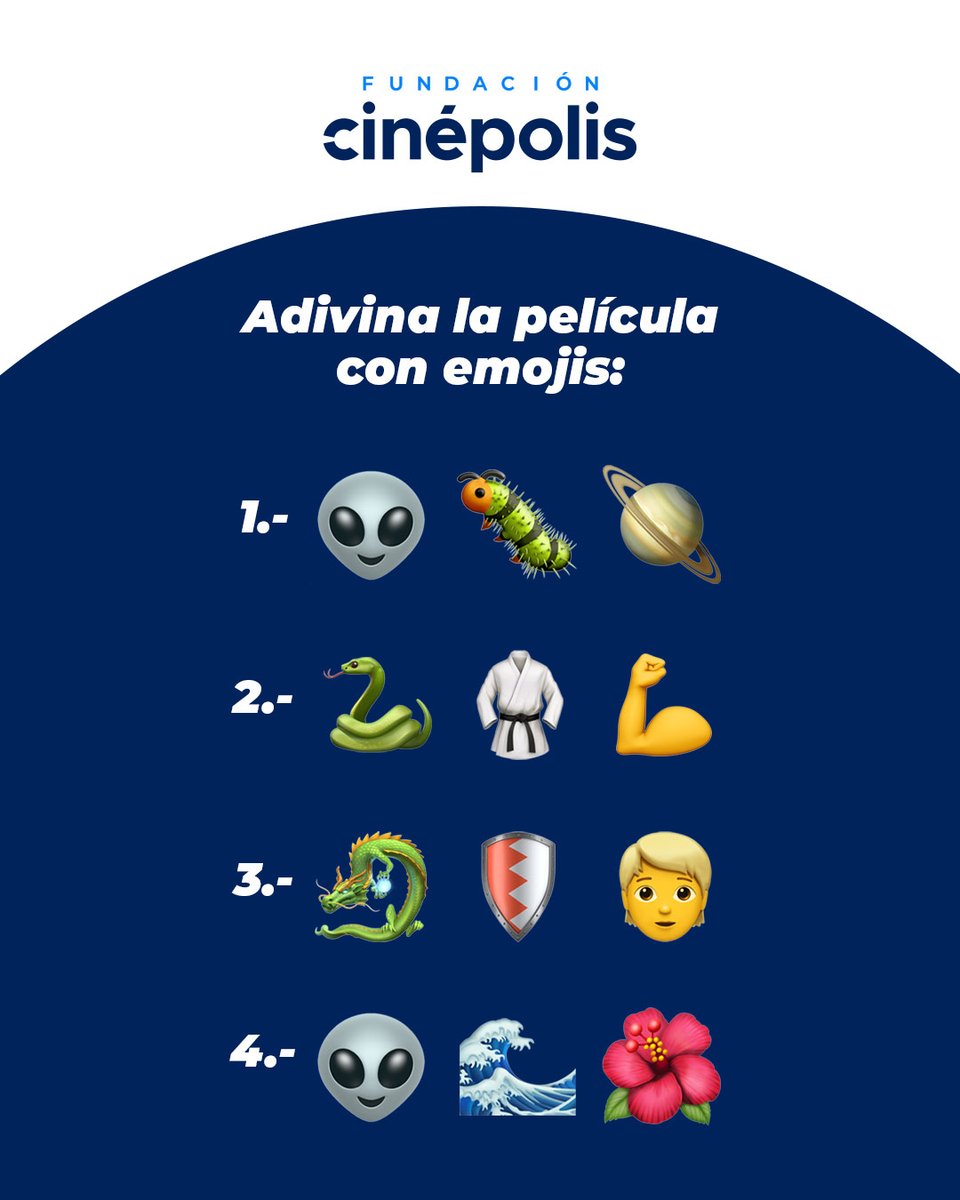 Te doy una pista: todas son películas que han estado en funciones relajadas. 🎬💙 #FundaciónCinépolis