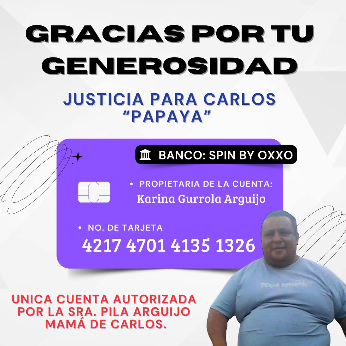 Betteris2's tweet photo. @GallitoVip Este es el número de cuenta al que estan apoyando https://t.co/3xdsaDqlAi