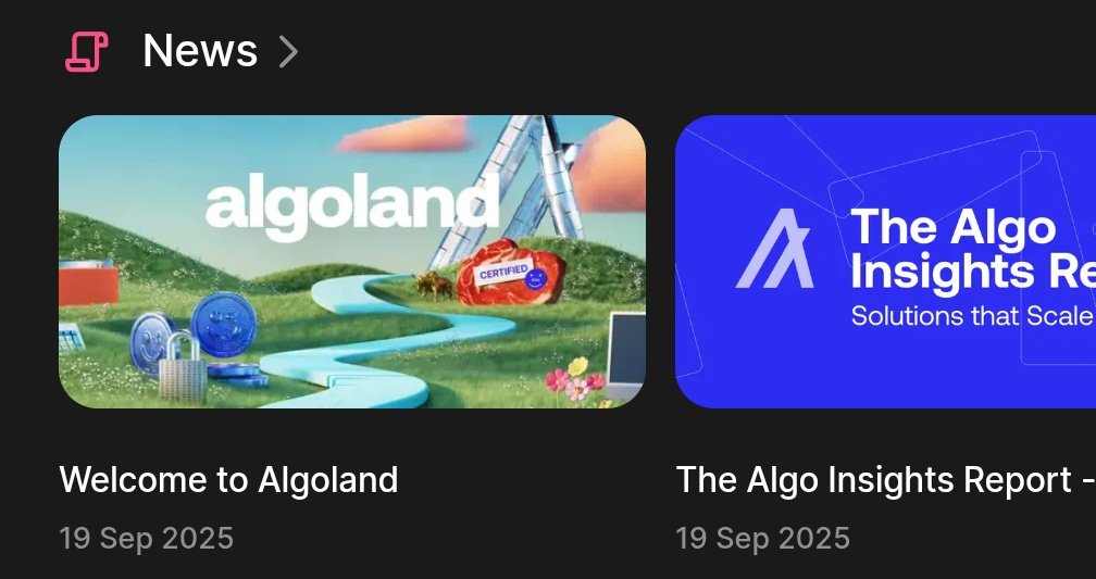 Stay up to date with everything Algorand with our Discover News 🗞️