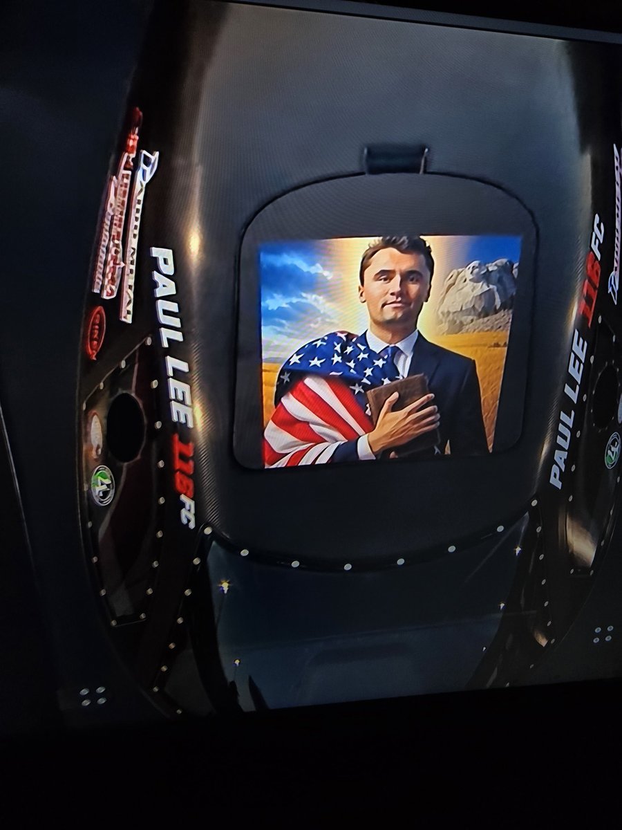 Thank you <a href="/Paul_Lee116/">Paul Lee</a> for the beautiful tribute to Charlie Kirk on your Funny Car. #ripcharliekirk