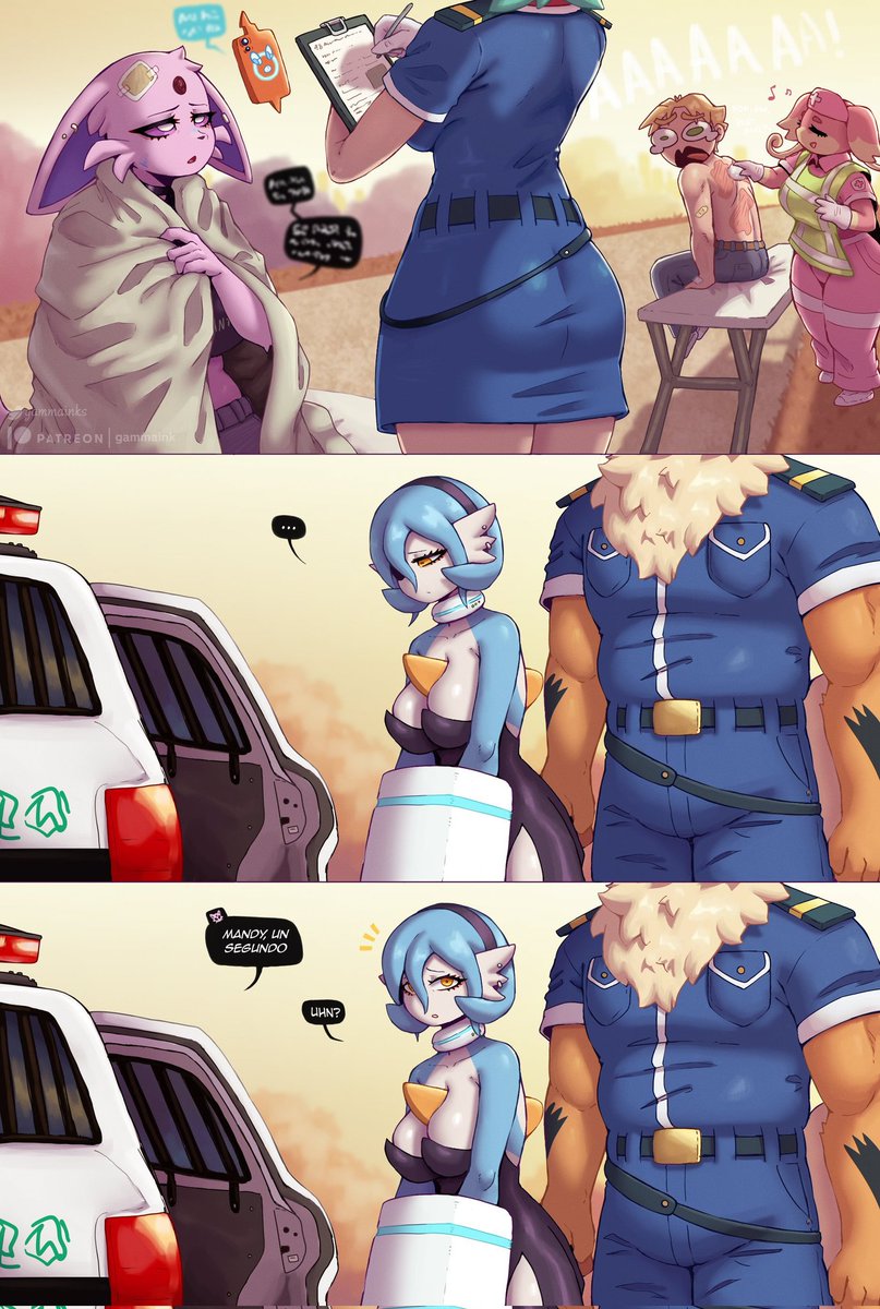 Buenas tardes a todos espero que estén teniendo un gran fin de semana les mando muchos besos y abrazos 💖 

 (Parte 75,76,77 y 78)

Traducida por muah ♥️ 

Artista: gammainks 

#furry #furryart #nsfw #rule34 #español #espeon #gardevoir