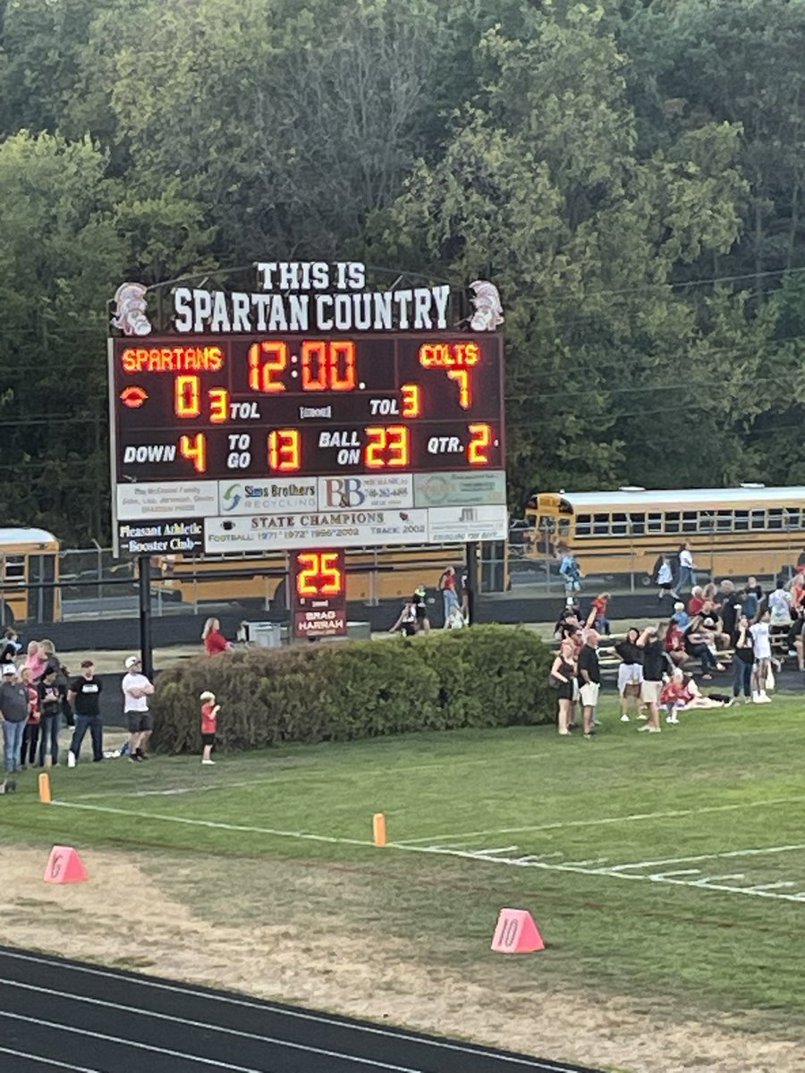 End of the 1st! <a href="/ClearForkSports/">Clear Fork Athletics</a> leads!