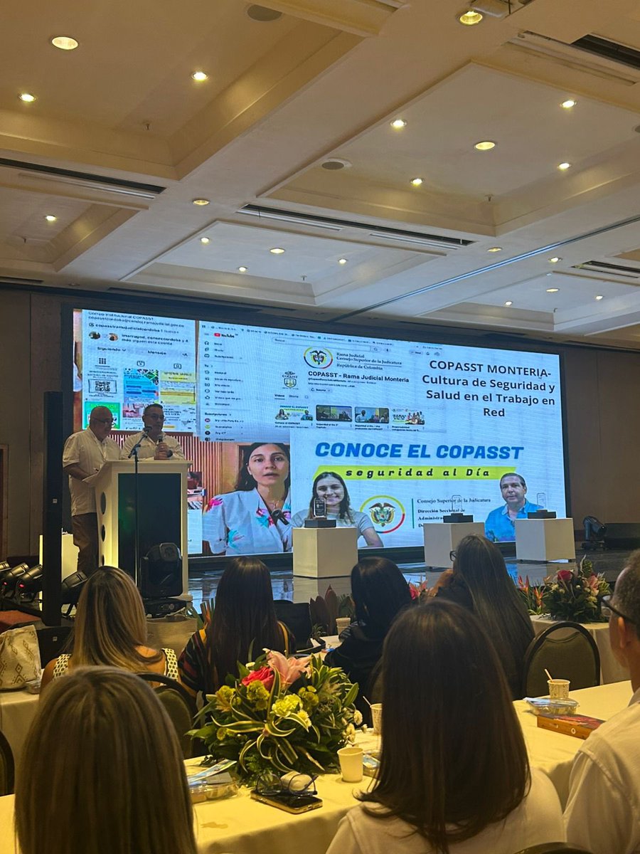 Desaj_Monteria's tweet image. 🥉✨ ¡Orgullo judicial! Ocupamos el 3er lugar en experiencias exitosas en el Encuentro del COPASST en Cali con nuestro proyecto Cultura en Red, que fortalece la comunicación y promueve ambientes sanos y seguros para nuestros servidores. ⚖️💚

#COPASST #CulturaEnRed #Bienestar