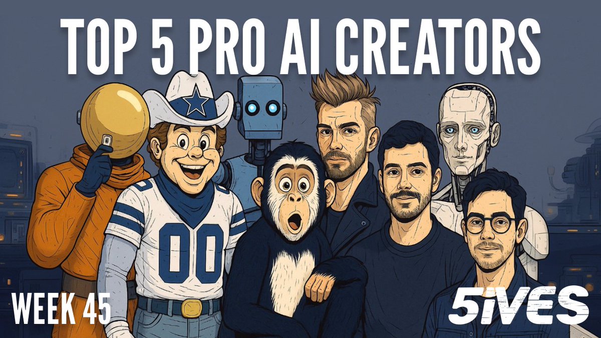 kaigani's tweet image. 5ives - Ep45 - #aivideo by @VanFalk_ & @kaigani
WATCH NOW: youtube.com/watch?v=ZaFfow…
1. The Adventures of Reemo Green | @NeuralViz
2. Dallas Cowboys Ad | @iamSupermassive
3. Paper Wings | @Amaru_Zeas_3D
4. Mike. El. Jack. Seon. | Ayush Anand & @tareeko
5. 2x2 | @JeffSynthesized