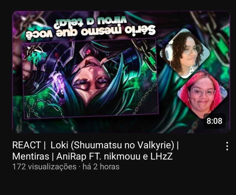 React da musica nova do <a href="/anirap_oficial/">AniRap #AniTour</a> , ja ta disponível no canal, corre lá pra ver!!