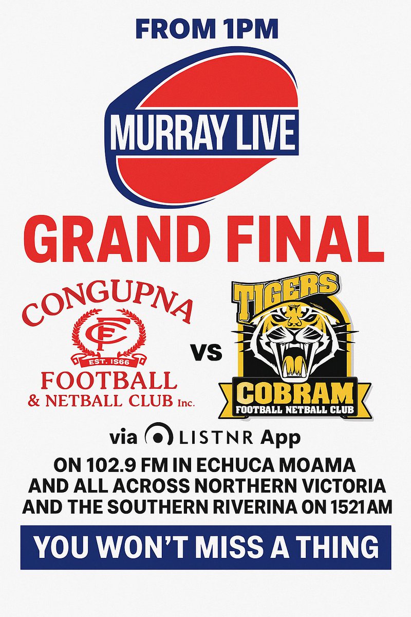 MurrayFL's tweet image. Join the Murray Live team from 1 pm.
2qn.com.au/shows/murray-l…