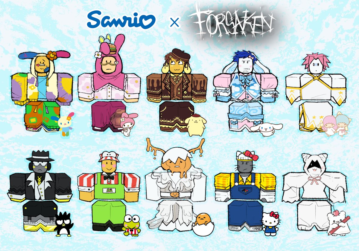 whatrthe's tweet image. sanriosaken??? forsanrio?????? #forsaken