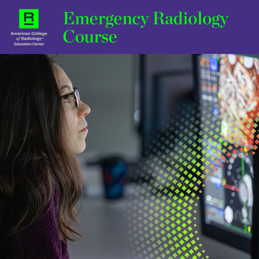 Emergency Radiology is one of the top 3 specialties in demand, and now's the time to sharpen your skills while earning #CME. 🚑 Learn to confidently interact with clinical teams and manage both traumatic and non-traumatic cases. Secure your spot today! bit.ly/3USqXHY