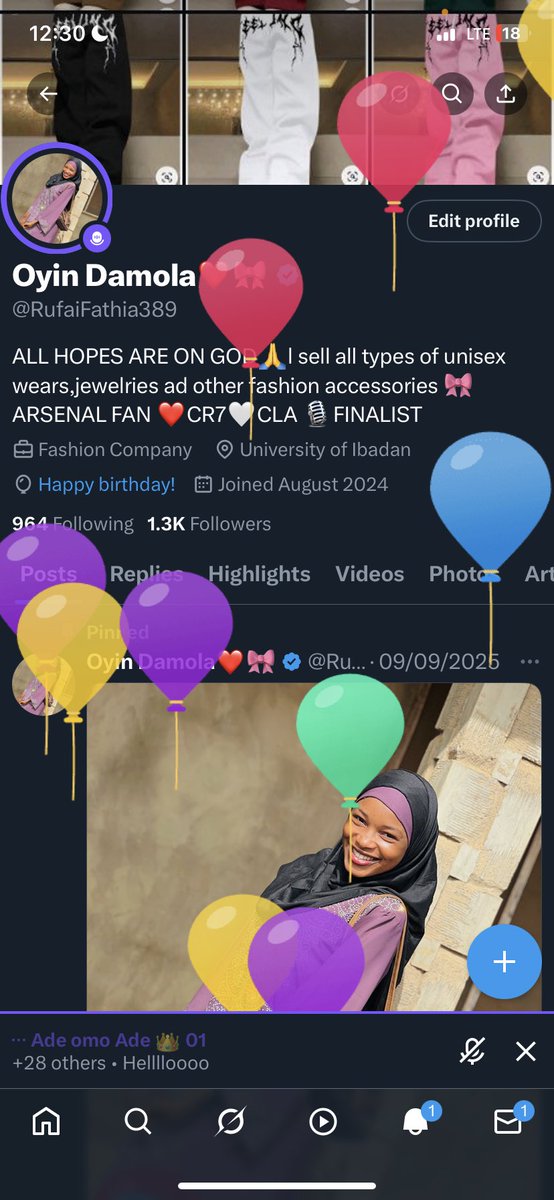 RufaiFathia389's tweet photo. My balloons 🎈
Cheers to a greater me and the beautiful future ahead 🥂✨
#BirthdayBlessings #GratefulHeart #ChapterNew #AbundantGrace #CheersToLife https://t.co/EyPHASFaKU