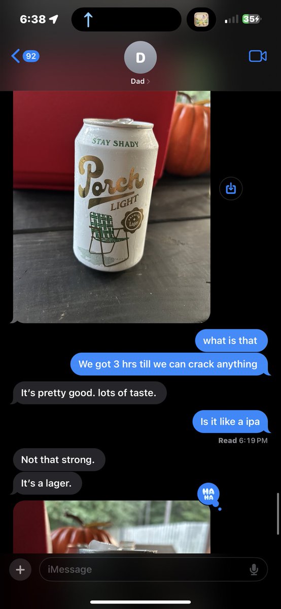 stanklegmaster's tweet photo. Good convos with dad https://t.co/1jHH0qco76
