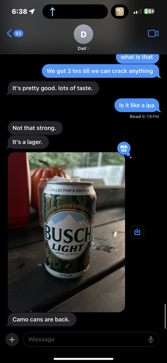 stanklegmaster's tweet photo. Good convos with dad https://t.co/1jHH0qco76