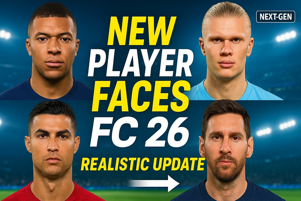 toanhuynhfifa's tweet photo. EA FC 26 New Realistic Player Faces & Face Scan Updates
https://t.co/XxVBr3QxQm
#EAFC26 #PlayerFaces #FaceUpdate #RealisticFaces #NextGenGraphics #EASPORTSFC26 #FootballGame #SoccerGaming #FC26 #FIFA #toangamingmodeafc #pcgamer #pcgaming #pcgameplay https://t.co/DHKugVkvK8