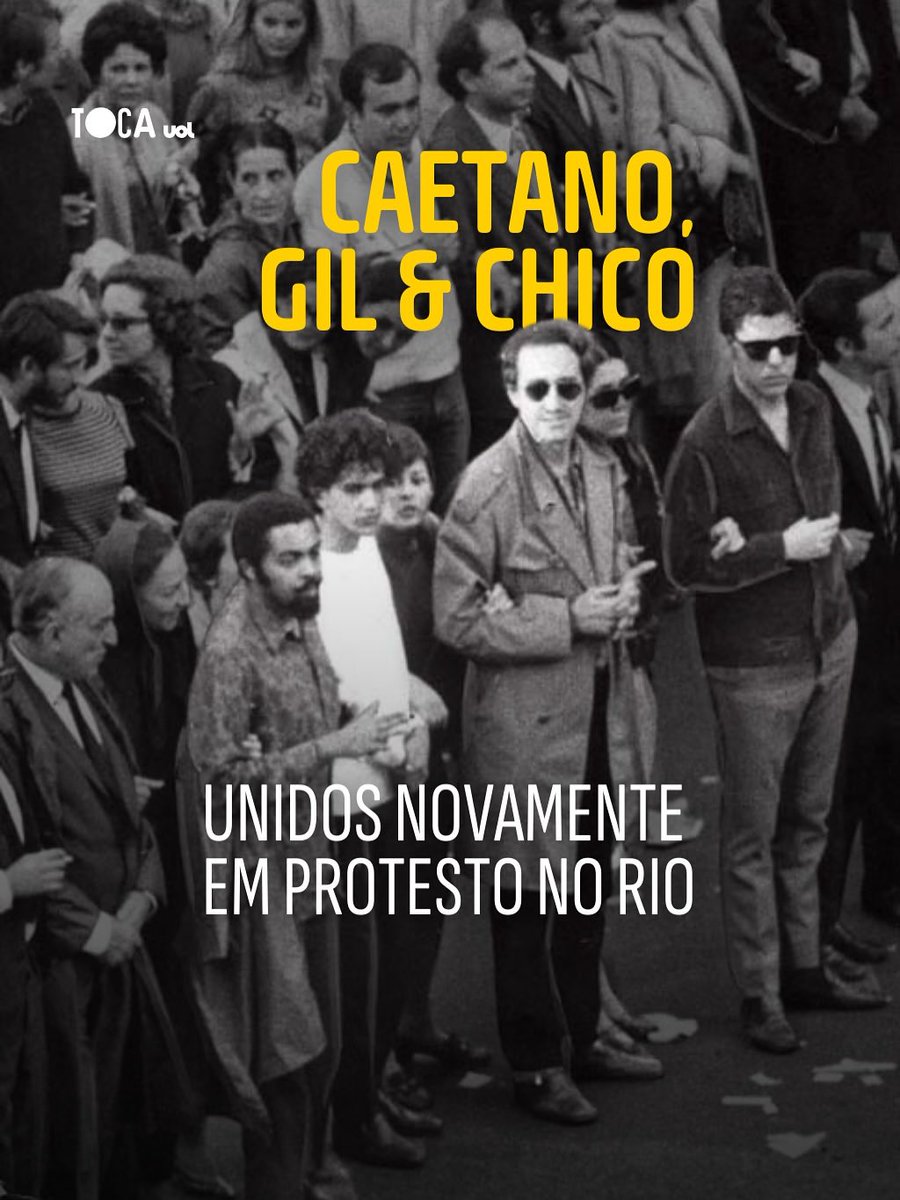 Gilberto Gil, Caetano Veloso e Chico Buarque, que estiveram juntos em 1968 na histórica Passeata dos Cem Mil contra a ditadura militar, estarão unidos novamente neste domingo em Copacabana para protestar contra a PEC da Bandidagem e contra a anistia a golpistas.

SEM DOSIMETRIA