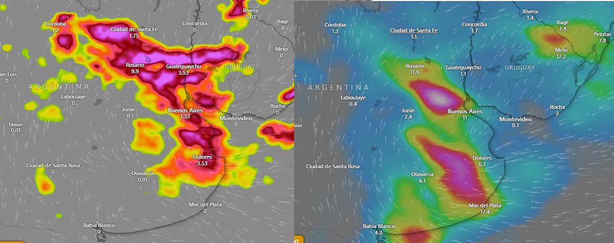 Tiempo_AMBA's tweet photo. #AlertaTormenta ⚠️⚡️
El ingreso de un moderado frente frio en interacción con una masa de aire húmeda, calida y muy inestable va a estar generando mañana cerca del atardecer una linea de inestabilidad que barrera la zona central / litoral de sudoeste a noreste, si bien antes pueden darse tormentas aisladas, ese es el lapso mas inestable del dia.
Esta situación esta siendo vista por varios modelos y es muy factible se de porque en esta epoca todavía no molesta la actividad del centro del pais (entre Diciembre y Febrero suele tener mas incertidumbre).
Ante esto hay alerta naranja en muchas provincias ---> https://t.co/fjPRqE4lAZ
Este tipo de situaciones es normal en esta zona y epoca del año.