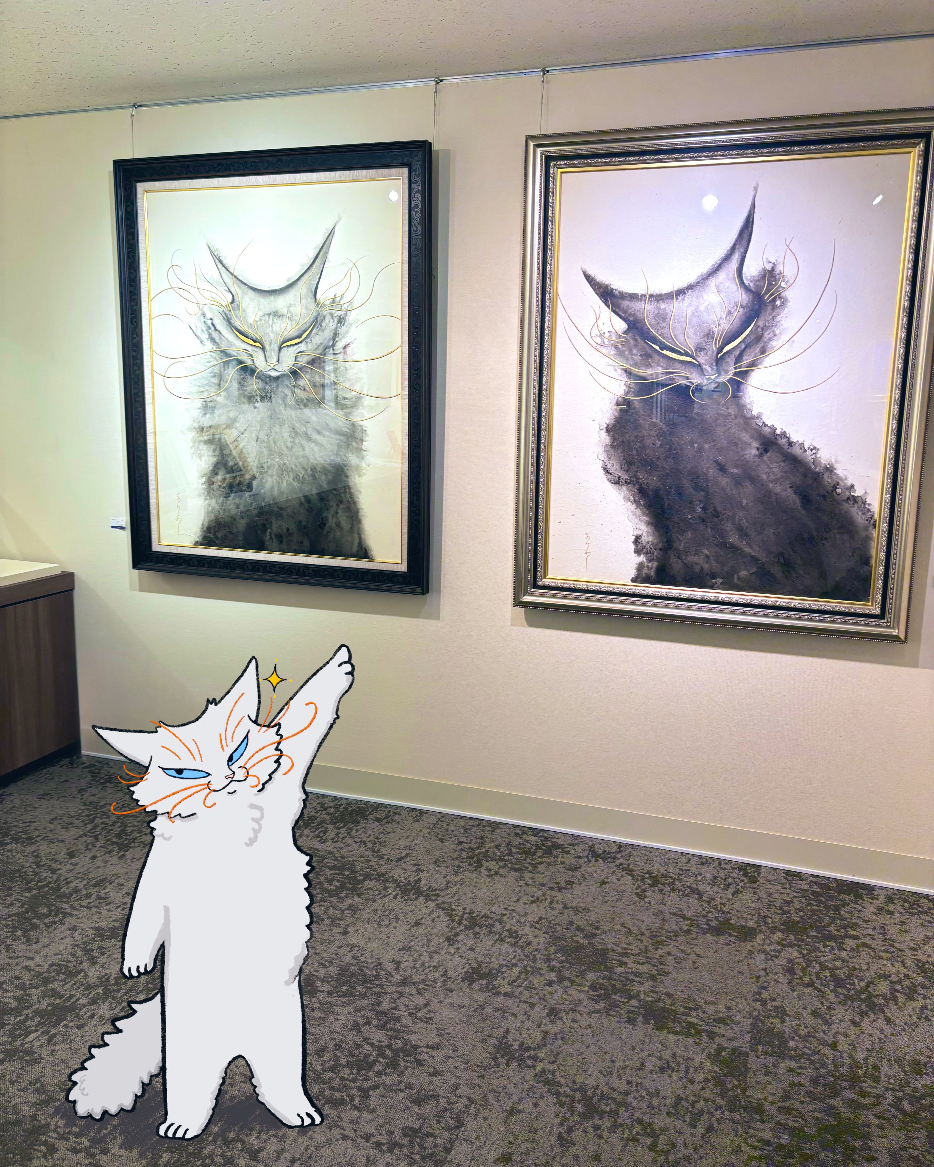 溝口まりあ　出世　絵画 猫祭り〜 溝口まりあ 日本画展 阪神梅田本店8F 〜2025.4.15(火