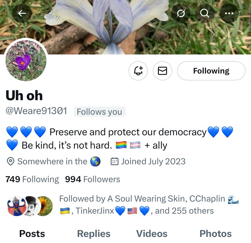 FAM, Here is another Great Resister account to check out. Thanks, FAM.
⁦<a href="/Weare91301/">Uh oh</a>⁩ 
Stronger Together 
🇺🇸🌊💙🙏🏾