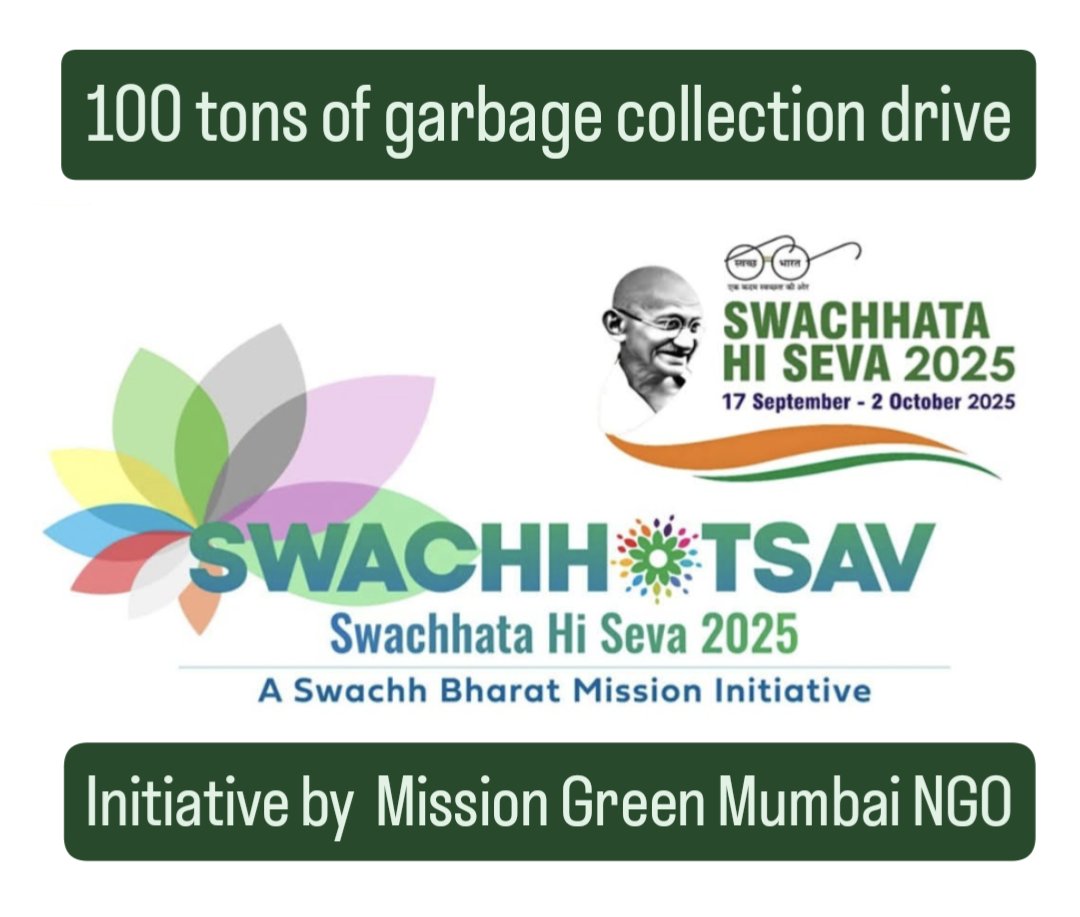 1000 students from various college participating in mangrove cleaner initiative on 27th of September. 

#SHS2025
#Swachhotsav
#SwachhataHiSeva2025