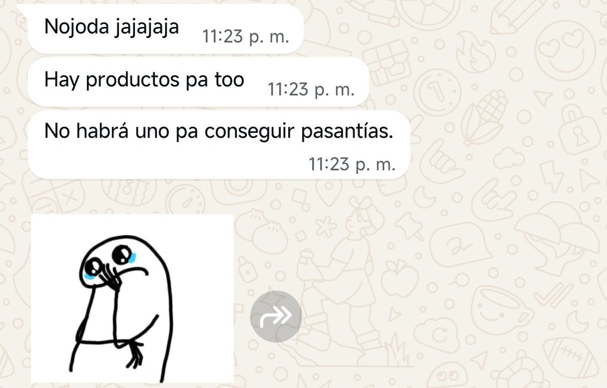 Andreanm2302's tweet photo. Mis amistades, las menos traumadas porque no consiguieron pasantías https://t.co/qgov8sqbaG