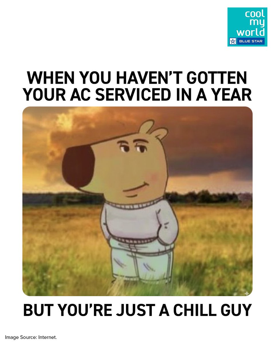 Cool_My_World's tweet image. You might be a chill guy, but your AC won&apos;t be if you don&apos;t get it serviced. Don&apos;t let it lose its cool!

#CoolmyWorld #ACServicing #Chill