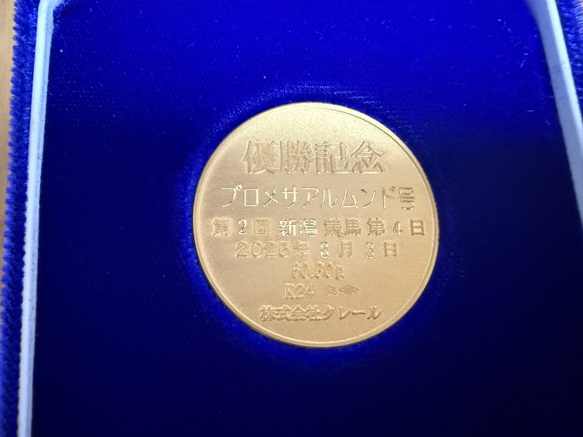 プロメサアルムンドのデビュー戦優勝🥇が届いた😍
これを眺めながらレース復帰を待つ事にします👀