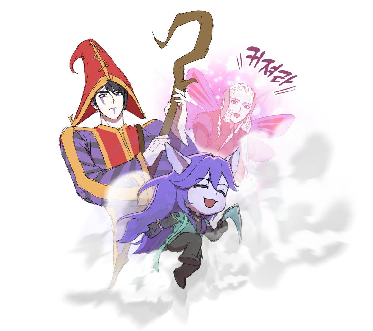 아펠과 룰루 옷바꾸기
사실 봇듀 서폿으로는 쓰레쉬나 갈리오를 더 많이 했는데 요들 못 참음