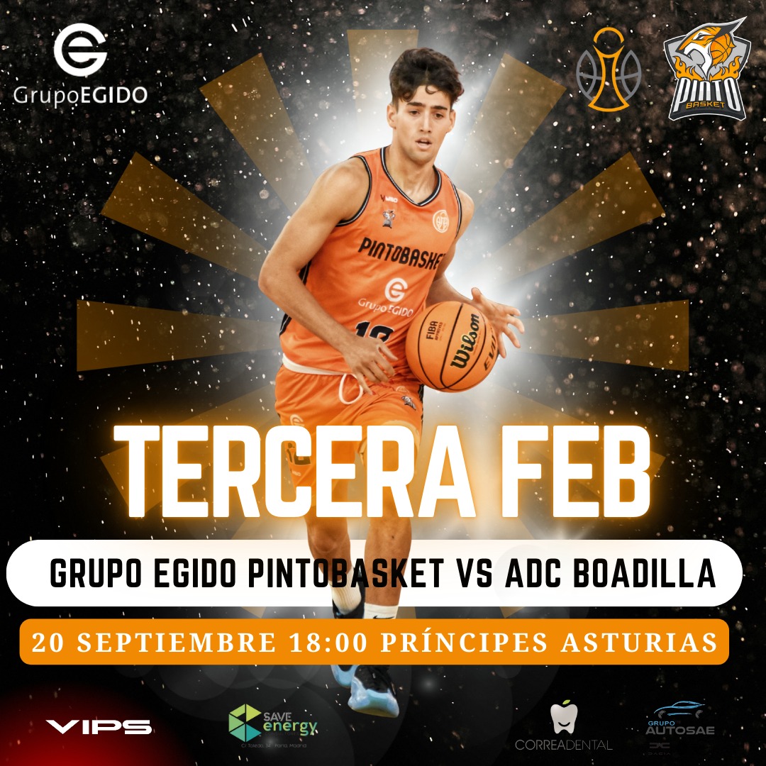 Queremos ➕

El #tercerafeb sigue con su puesta a punto👇

📅 Sábado, 20 de septiembre 
⌚ 18:00
🆚 <a href="/ADCBoadilla/">Jofemesa ADC Boadilla</a>
🏀 Pab Príncipes de Asturias

¡El mejor baloncesto está en Pinto! 

Foto <a href="/IAtance/">Ivan Atance</a>
<a href="/GrupoEgido/">Grupo Egido</a>
<a href="/AytoPinto/">Ayuntamiento de Pinto</a>
#SomosPinto
#SomosPintobasket
#TerceraFEB