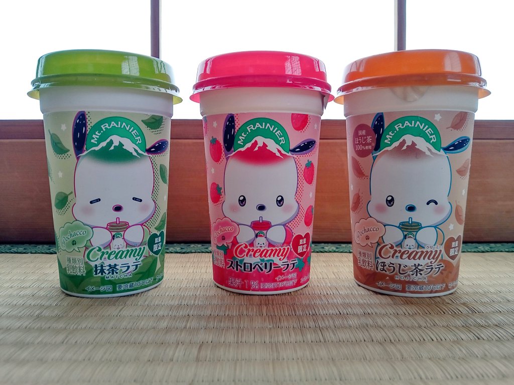 マウントレーニアサンリオコラボ、ポチャッコが揃ってたので…