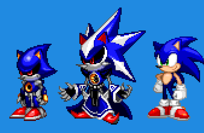 Neo Metal Sonic in SRB2
#SonicTheHedgehog #pixelart #ドット絵