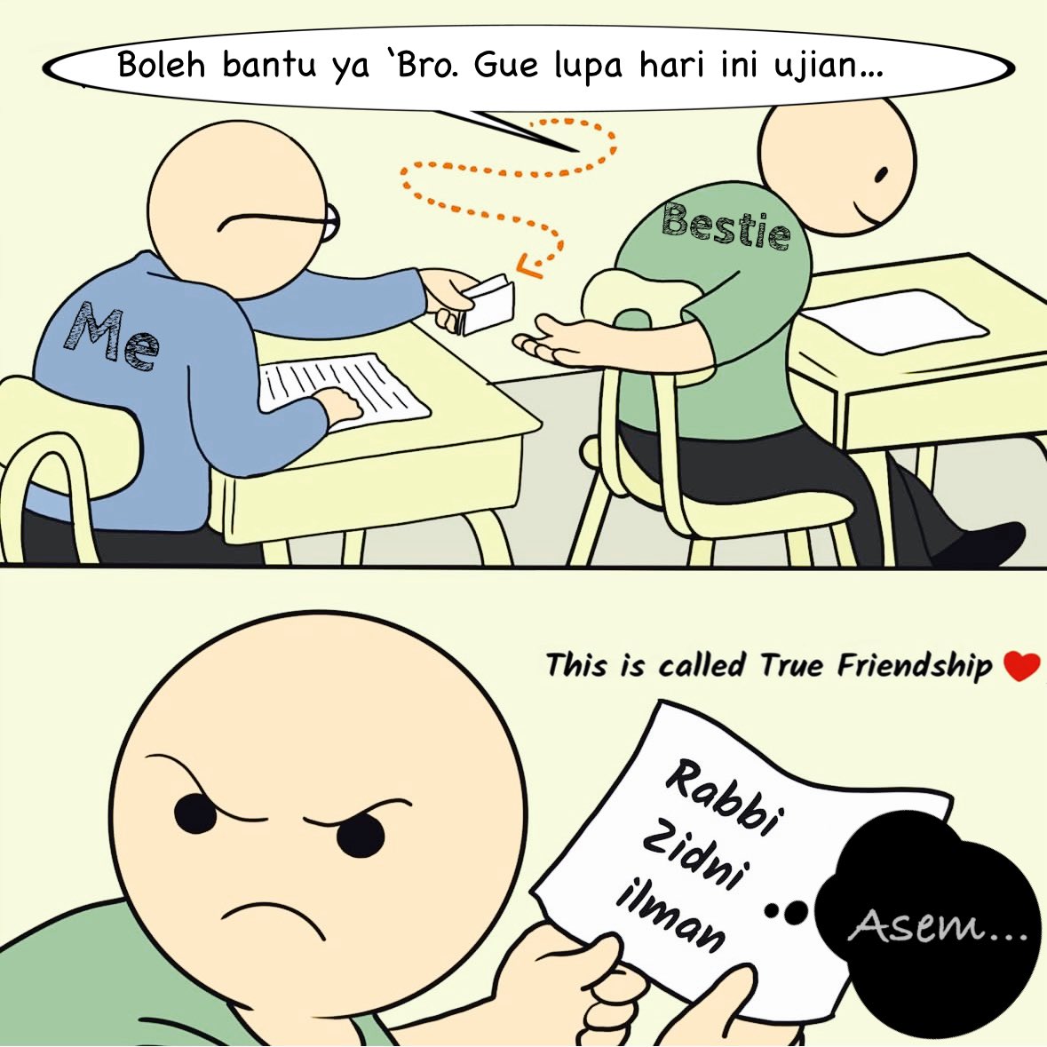 Persahabatan sejati 😂