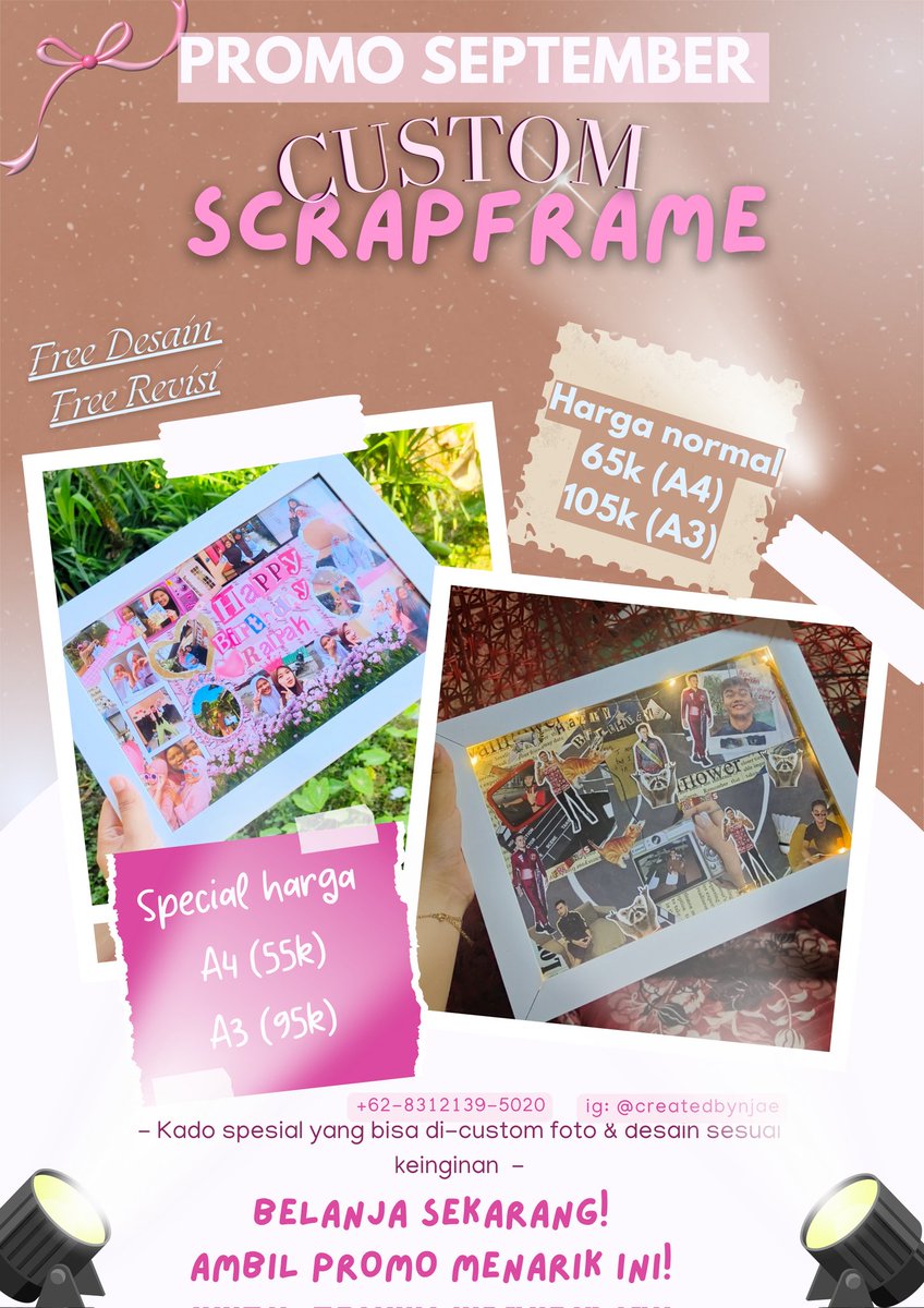 happyterus111's tweet image. Scrapframe cantik — bisa req sesuai kamu ! Bisa kirim luar kota  #zonauang #scrapframe #idegift #giftbuatpacar #giftgraduation #kadoguru