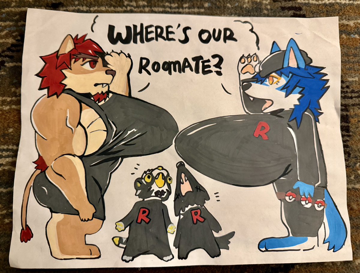 finished our unbeatable door decoration :33
With
<a href="/revelionart/">𝑅𝐸𝑉𝐸𝐿𝐼𝑂𝑁 🔜 BLFC</a> <a href="/Canis_Major_C/">✨CanisMajor ✨</a> <a href="/LouiseWOLF_/">LouiseWOLF🐕‍🦺 🔜PAWcon</a> 
#AFC2025